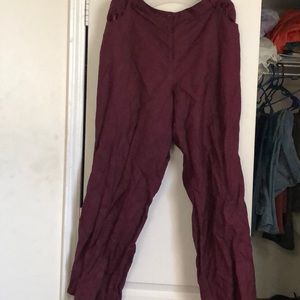 Plus Size Wide Leg Linen Pants, Never Worn!!